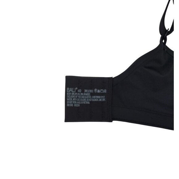 Bali One Smooth U Ultralight Underwire Bra, Size 40D, Black. NWT - Picture 4 of 8